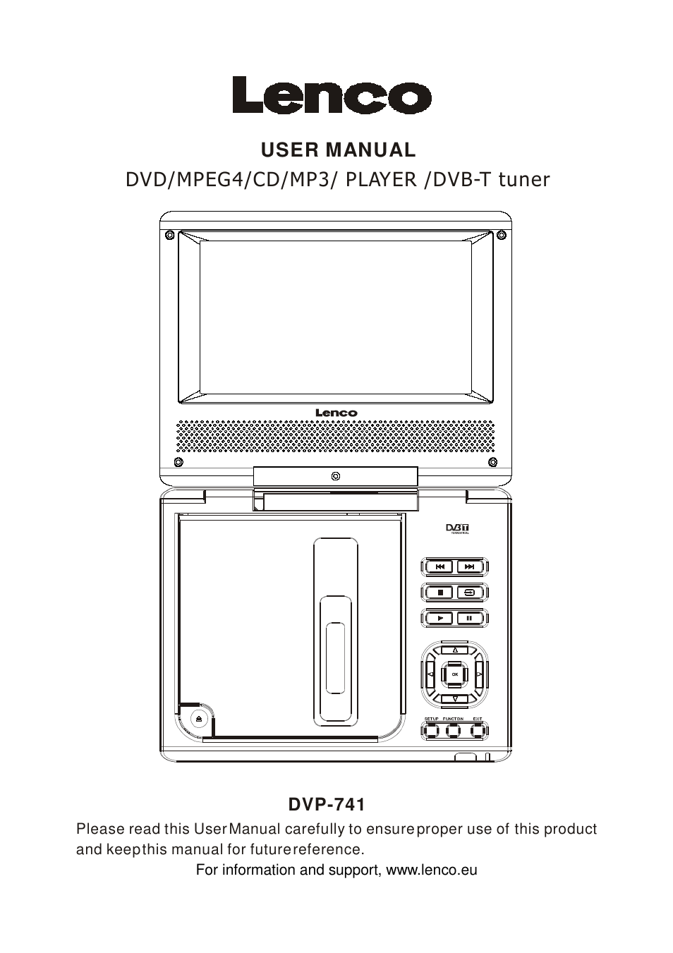 Lenco DVP-741 User Manual | 16 pages