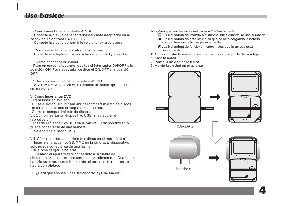 Uso básico | Lenco DVP-751 User Manual | Page 18 / 65