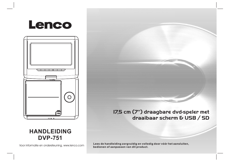 Handleiding, Dvp-751 | Lenco DVP-751 User Manual | Page 53 / 65