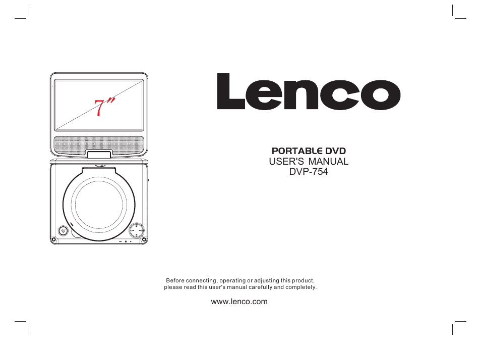 Lenco DVP-754 User Manual | 50 pages