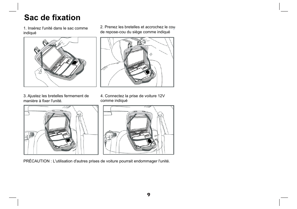 Sac de fixation | Lenco DVP-937 User Manual | Page 32 / 55