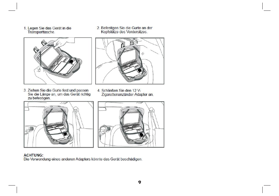 Tragetasche | Lenco DVP-937 User Manual | Page 43 / 55