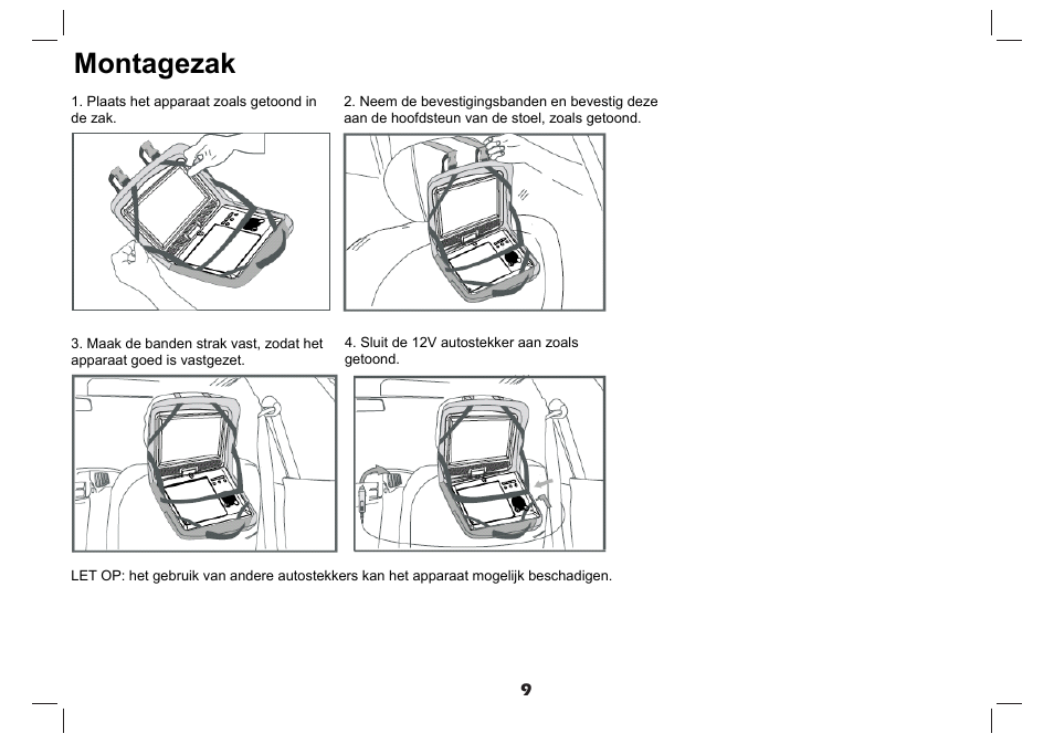 Montagezak | Lenco DVP-937 User Manual | Page 54 / 55