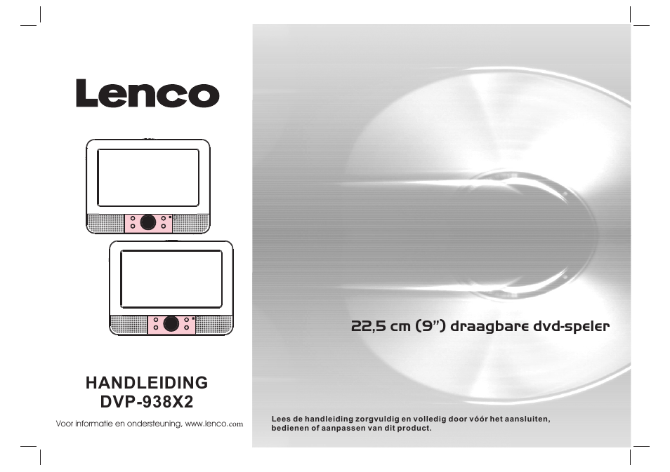Handleiding dvp-938x2, 22,5 cm (9”) draagbare dvd-speler | Lenco DVP-938 X2 User Manual | Page 27 / 78