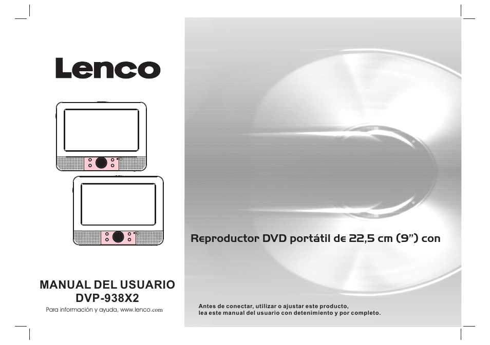 Reproductor dvd portátil de 22,5 cm (9”) con, Manual del usuario dvp-938x2 | Lenco DVP-938 X2 User Manual | Page 53 / 78