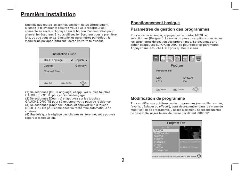 页 10, Première installation | Lenco DVP-9412 User Manual | Page 58 / 80