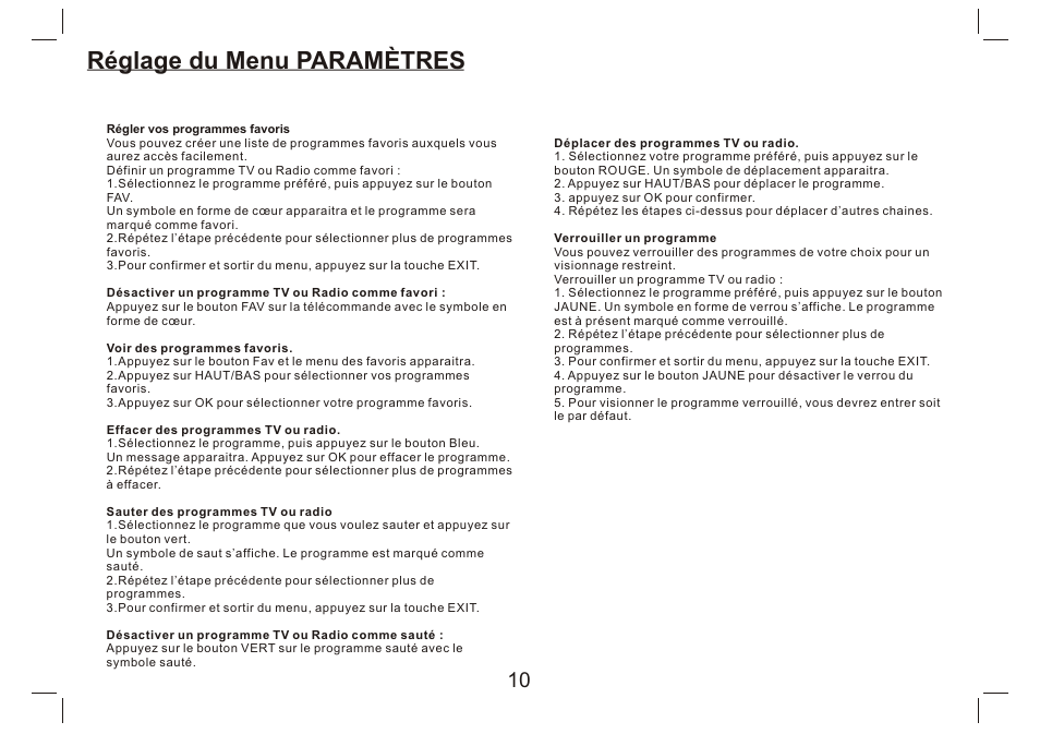 页 11, Réglage du menu paramètres | Lenco DVP-9412 User Manual | Page 59 / 80