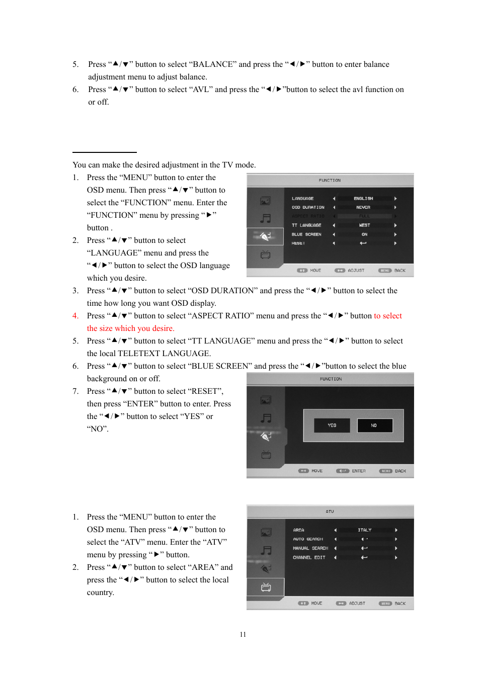 Function | Lenco DVT-228 User Manual | Page 12 / 169