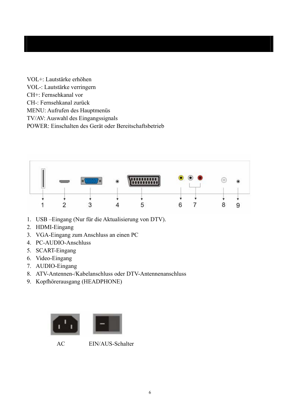 Beschreibung des hauptgeräts | Lenco DVT-228 User Manual | Page 39 / 169