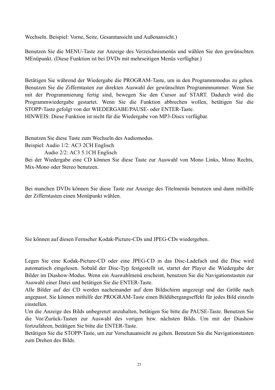 Spezielle wiedergabefunktionen | Lenco DVT-228 User Manual | Page 54 / 169