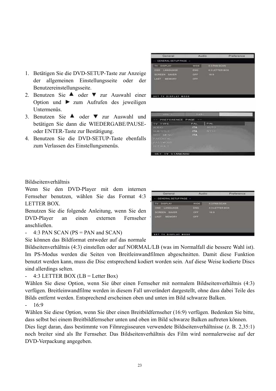 Dvd-systemeinstellungen | Lenco DVT-228 User Manual | Page 56 / 169