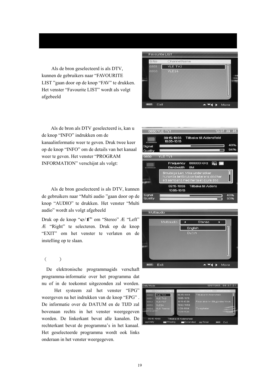 Technische kenmerken dtv | Lenco DVT-228 User Manual | Page 86 / 169