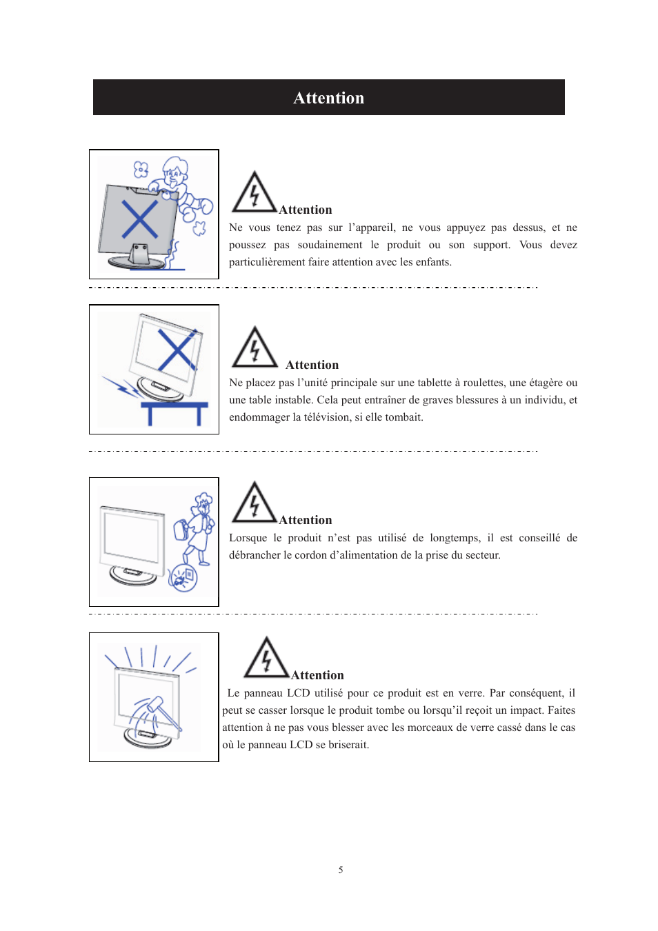 Attention | Lenco DVT-229 User Manual | Page 104 / 164