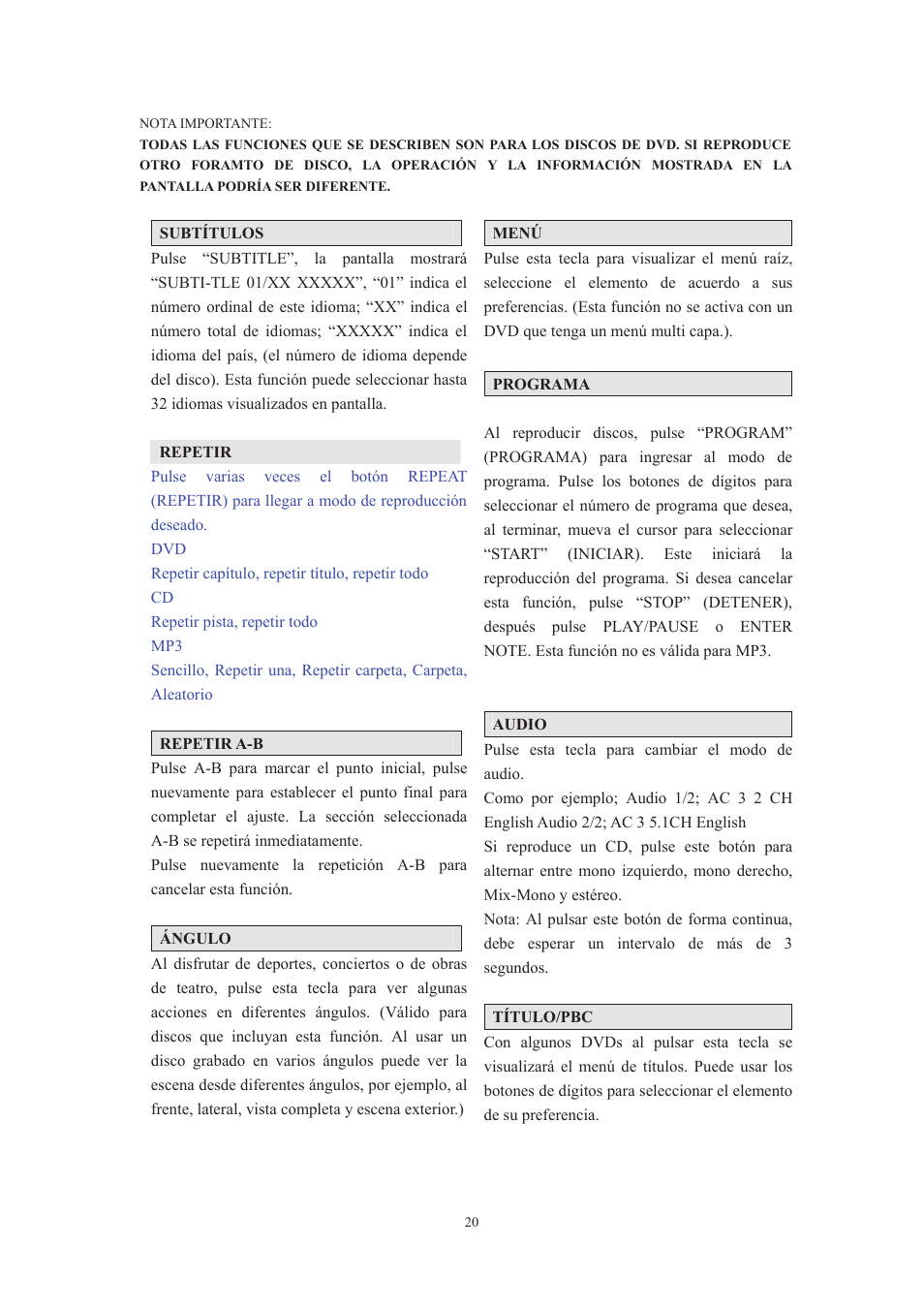 Lenco DVT-229 User Manual | Page 152 / 164