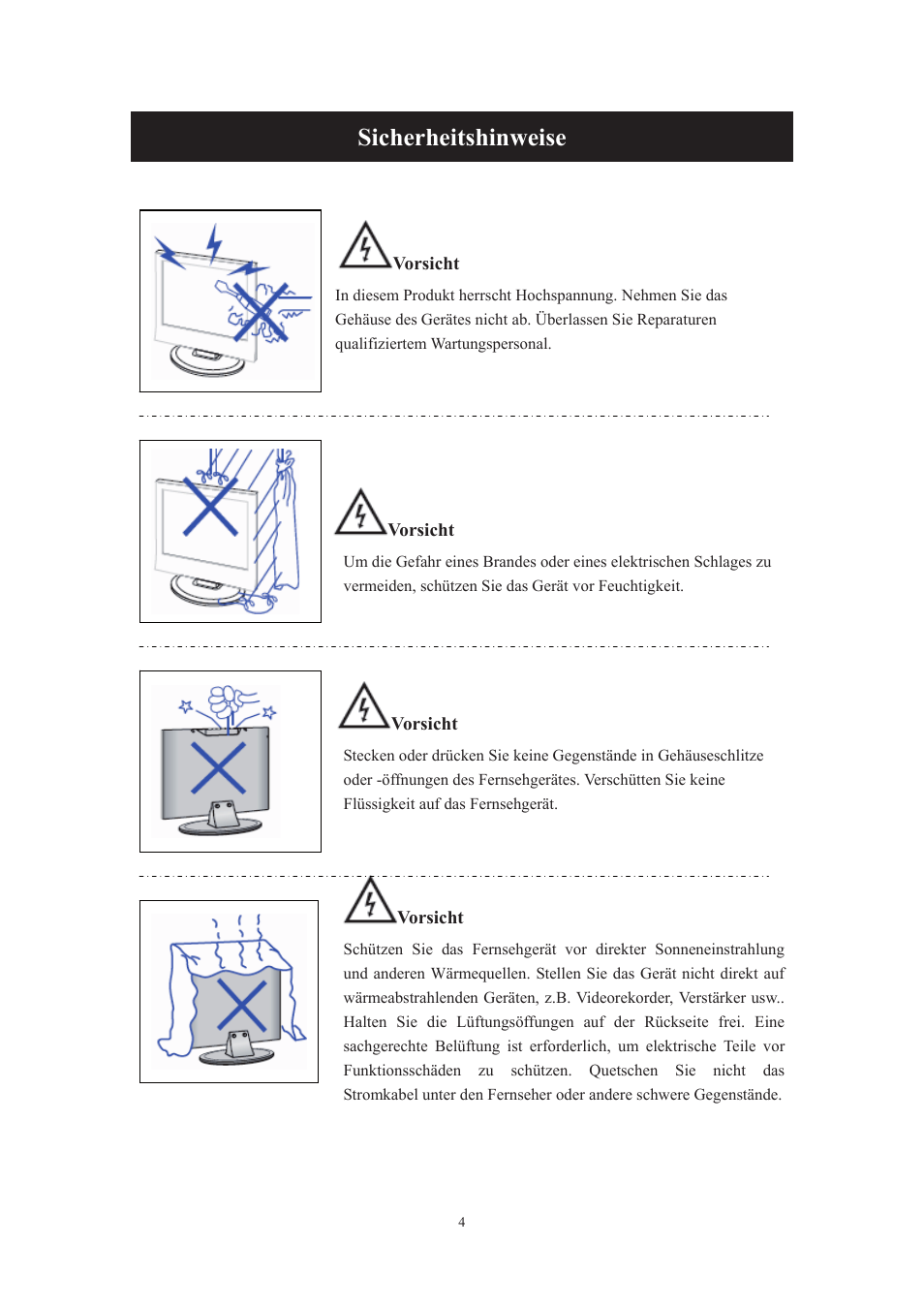 Sicherheitshinweise | Lenco DVT-229 User Manual | Page 38 / 164