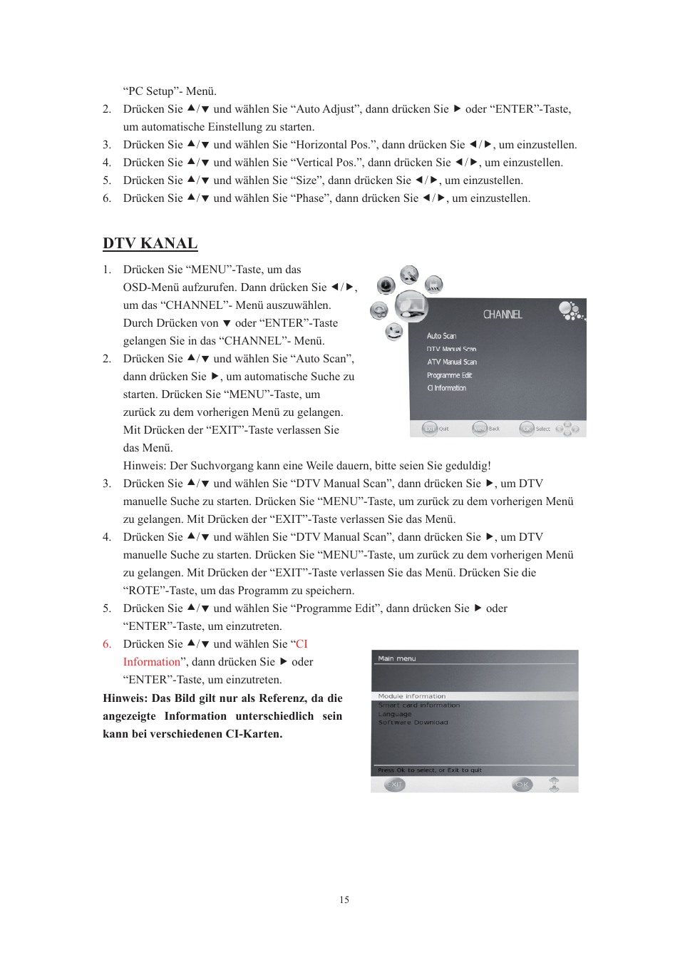 Dtv kanal | Lenco DVT-229 User Manual | Page 49 / 164
