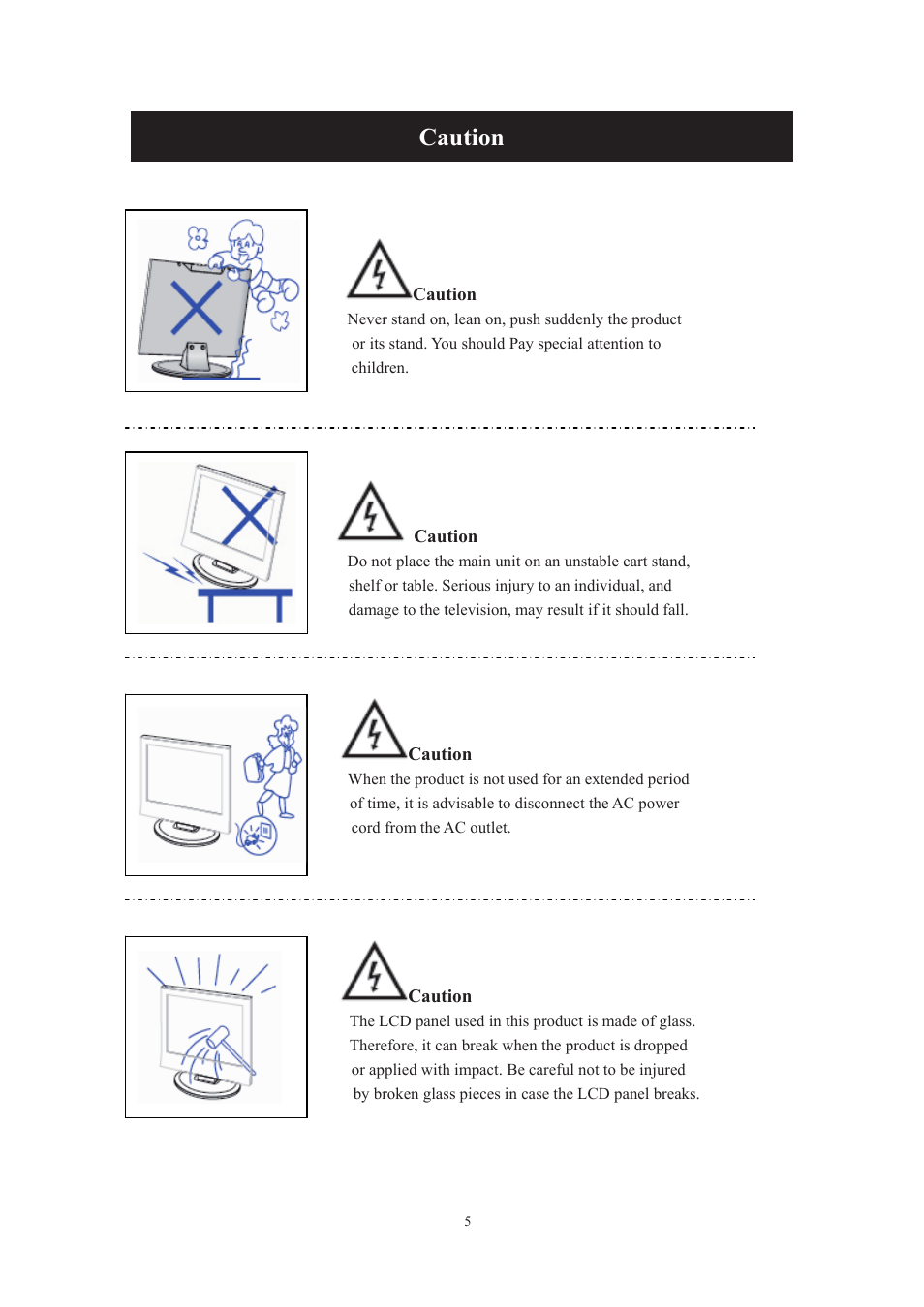 Caution | Lenco DVT-229 User Manual | Page 6 / 164