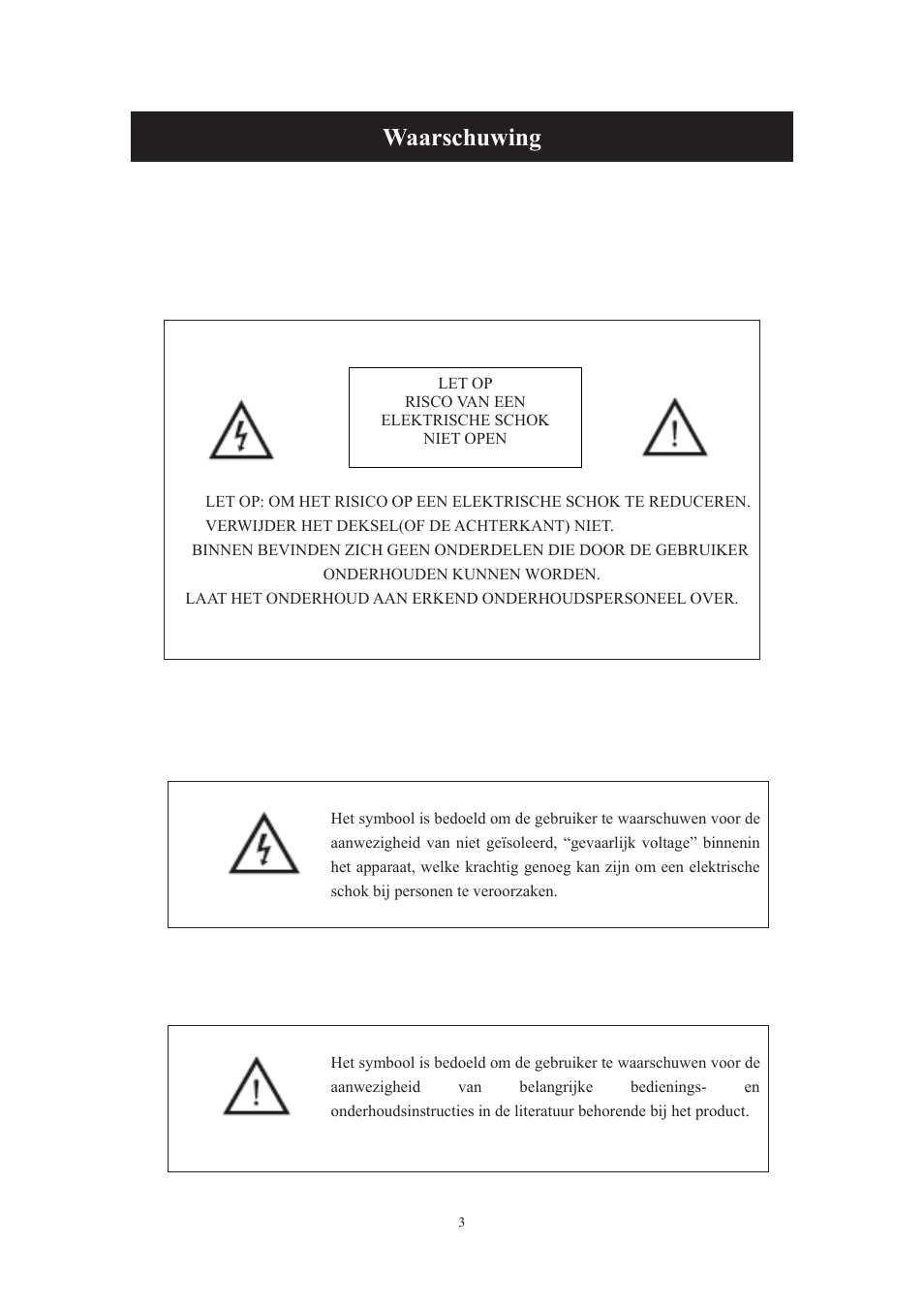 Waarschuwing | Lenco DVT-229 User Manual | Page 69 / 164