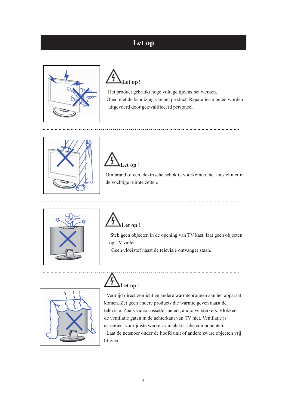Let op | Lenco DVT-229 User Manual | Page 70 / 164