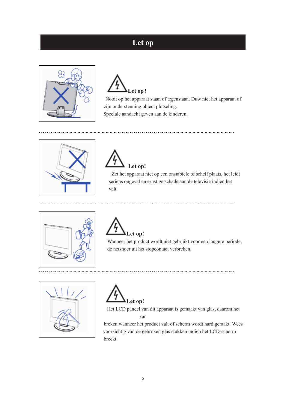 Let op | Lenco DVT-229 User Manual | Page 71 / 164