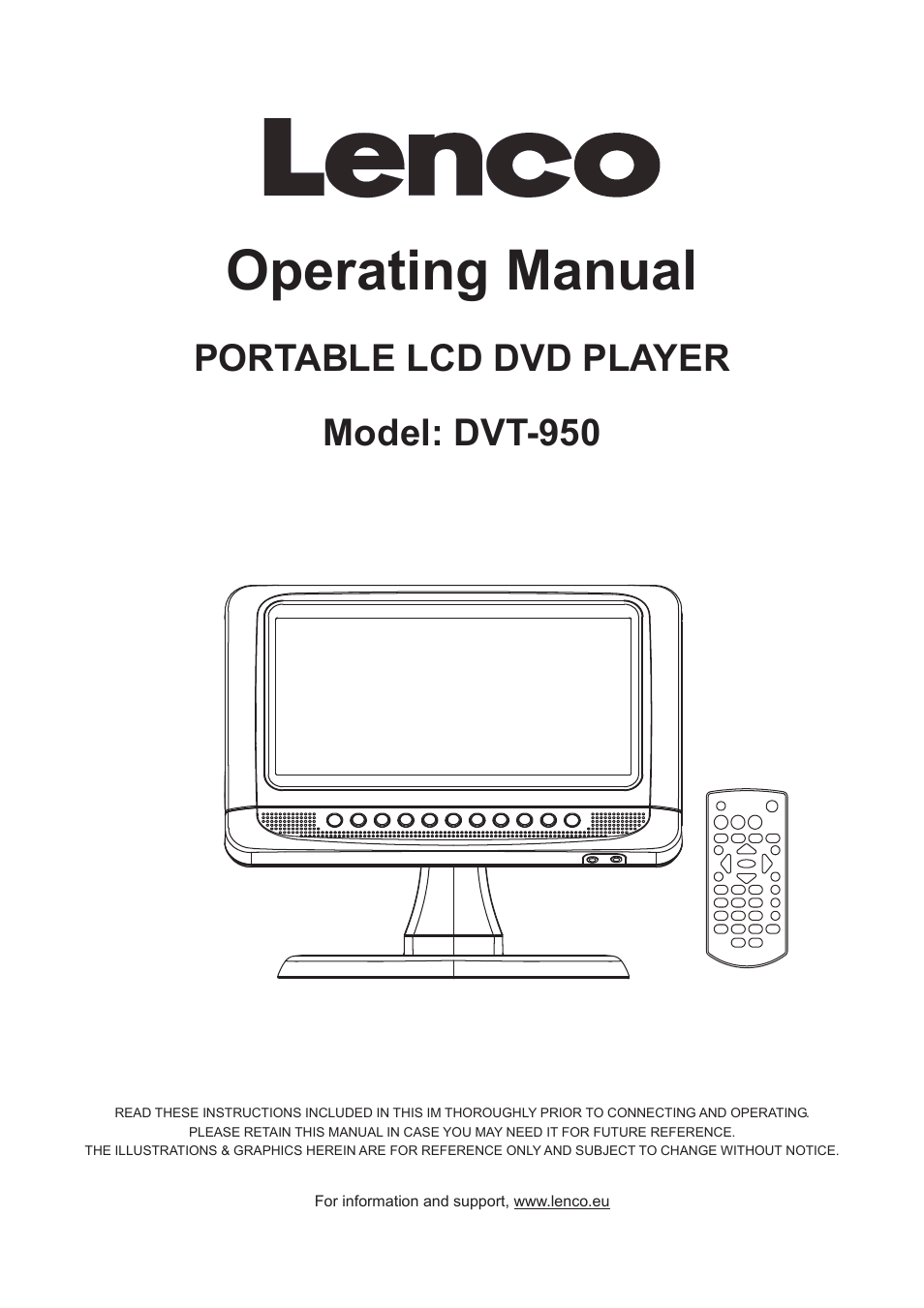 Lenco DVT-950 User Manual | 10 pages