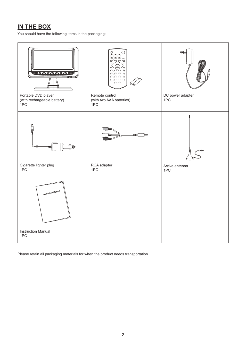 Lenco DVT-950 User Manual | Page 3 / 10