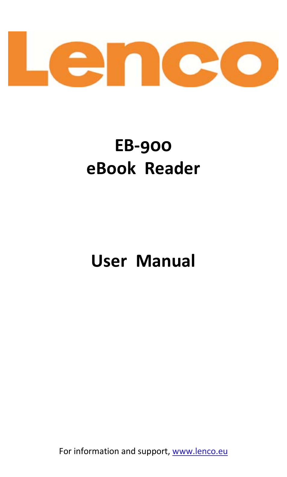 Lenco EB-900 User Manual | 28 pages