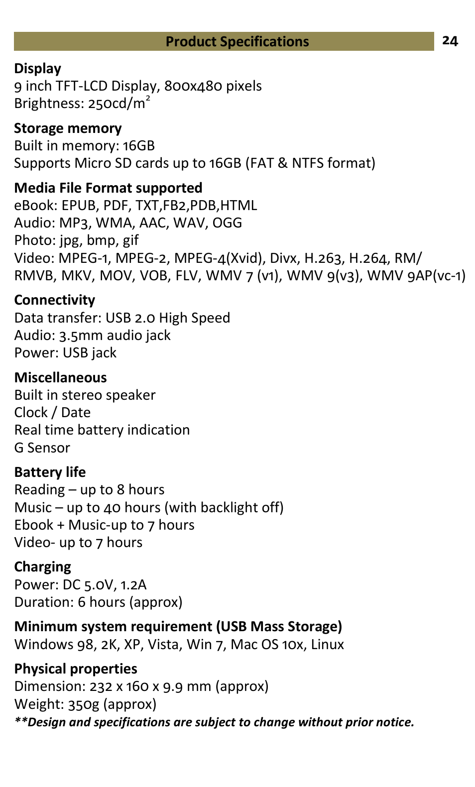 Lenco EB-900 User Manual | Page 26 / 28