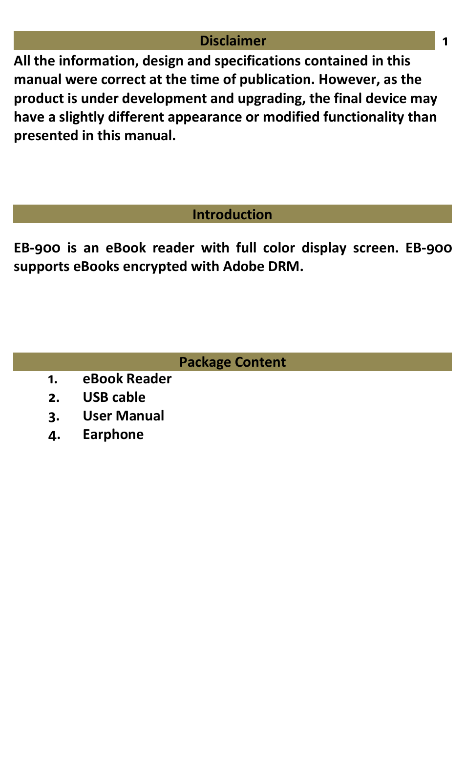 Lenco EB-900 User Manual | Page 3 / 28