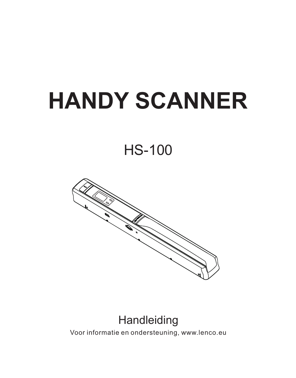 荷兰文部分, Handy scanner | Lenco HS-100 User Manual | Page 17 / 40