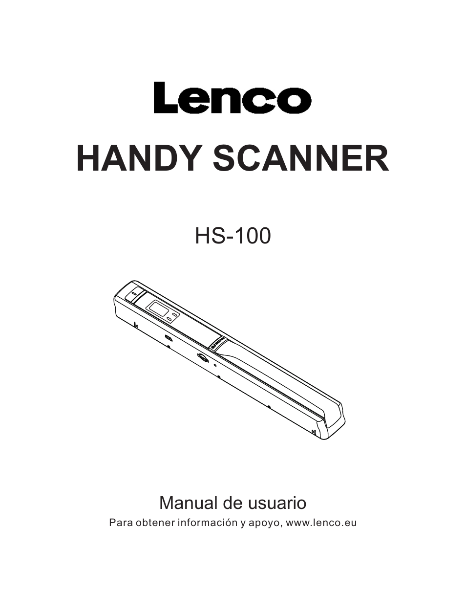 西班牙文部分, Handy scanner | Lenco HS-100 User Manual | Page 33 / 40