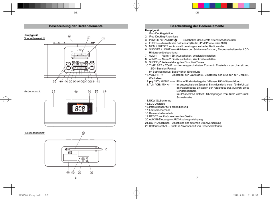 Lenco IPD-3560 User Manual | Page 11 / 35