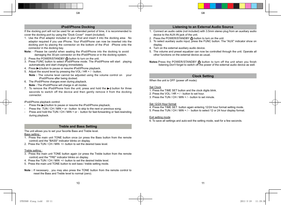 Lenco IPD-3560 User Manual | Page 6 / 35