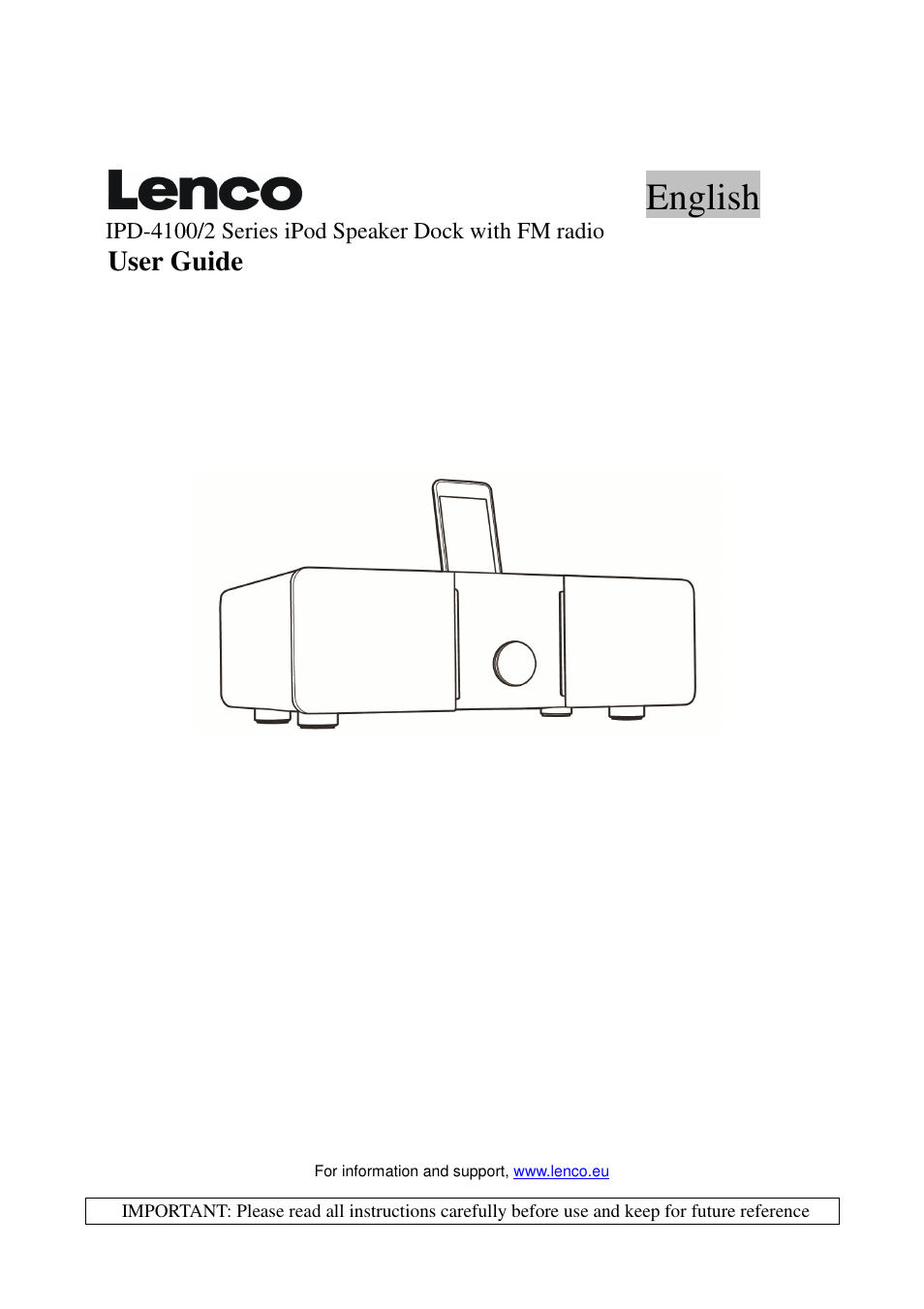 Lenco IPD-4100 User Manual | 17 pages