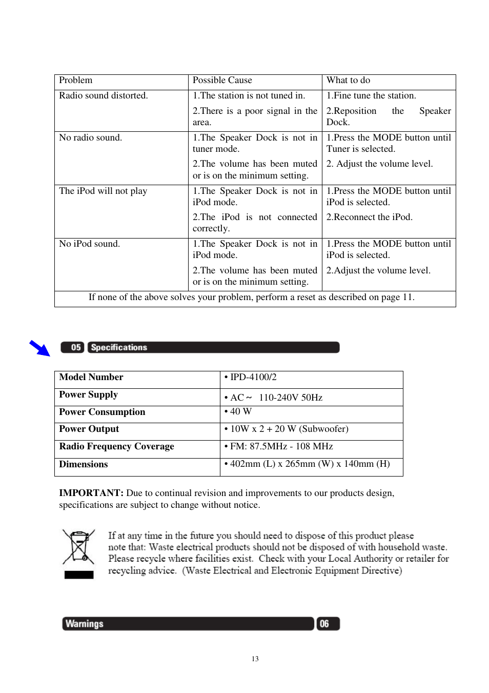 Lenco IPD-4100 User Manual | Page 14 / 17
