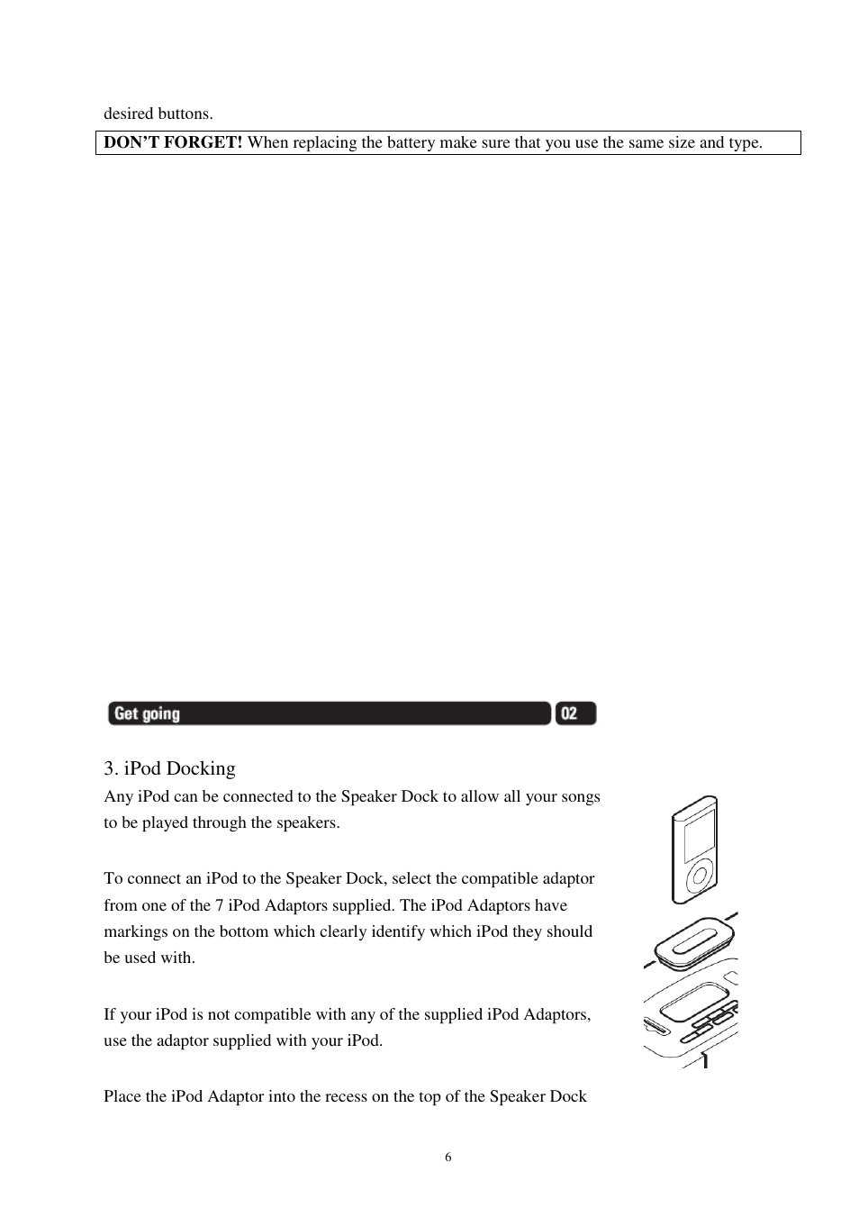 Ipod docking | Lenco IPD-4100 User Manual | Page 7 / 17