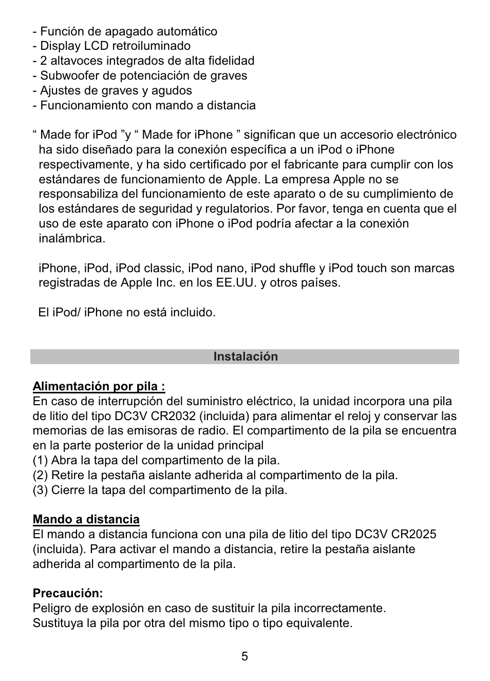 Lenco IPD-4600 User Manual | Page 75 / 88