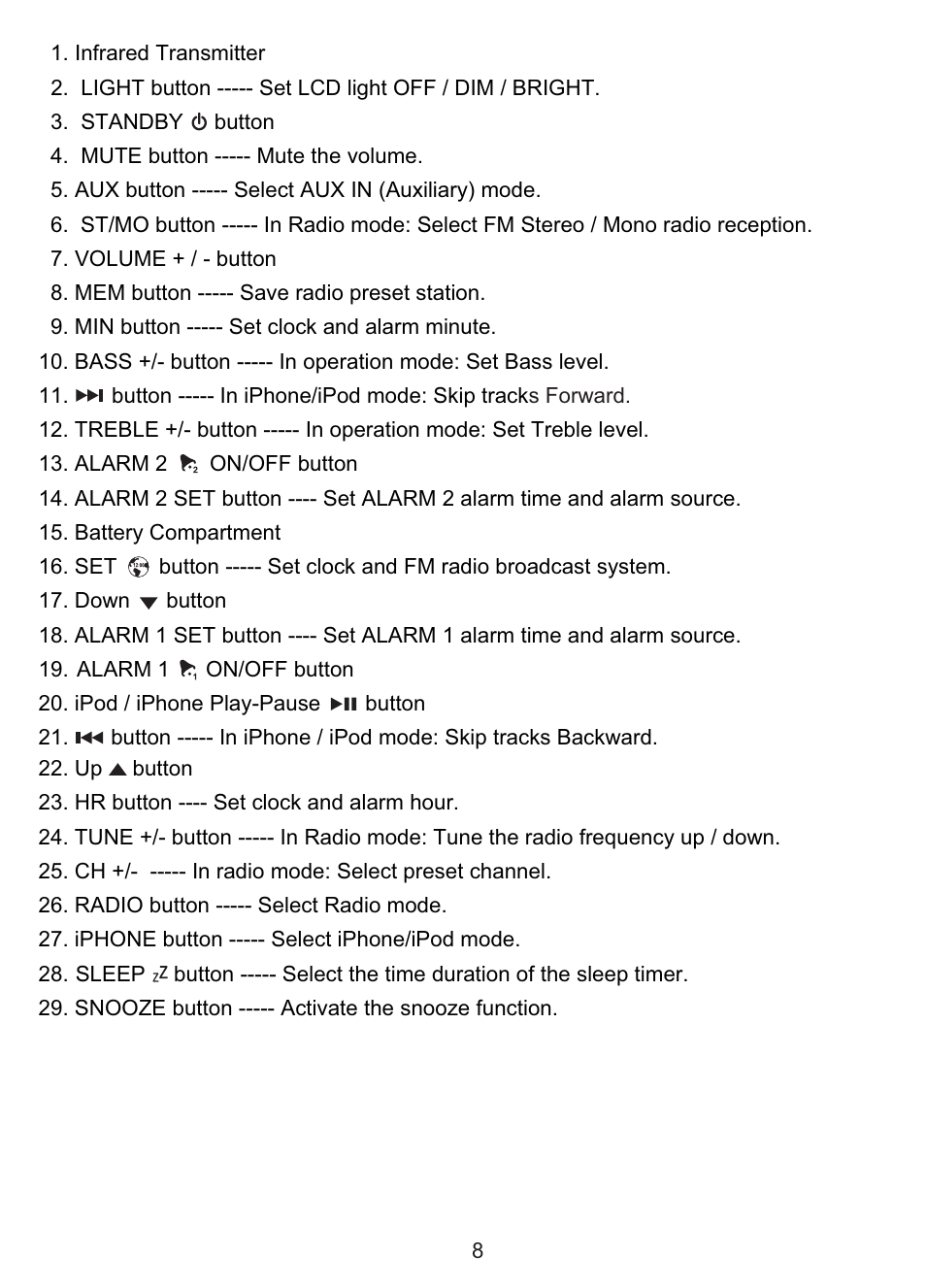 Lenco IPD-4600 User Manual | Page 8 / 88