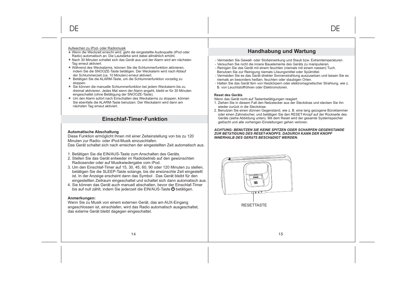 Lenco IPD-5100 User Manual | Page 16 / 40