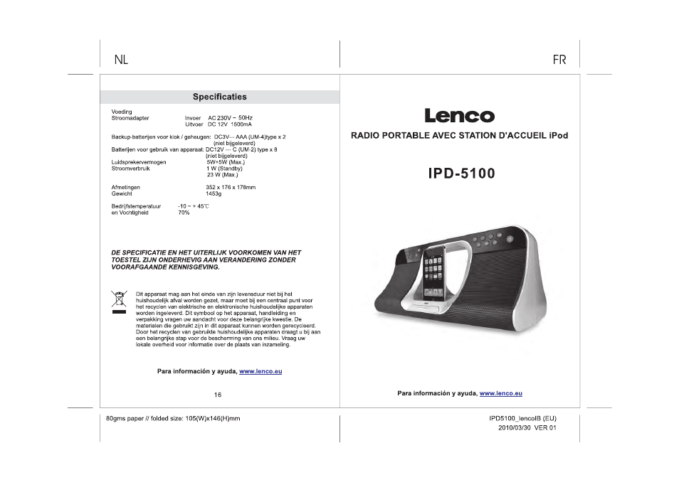 Lenco IPD-5100 User Manual | Page 25 / 40