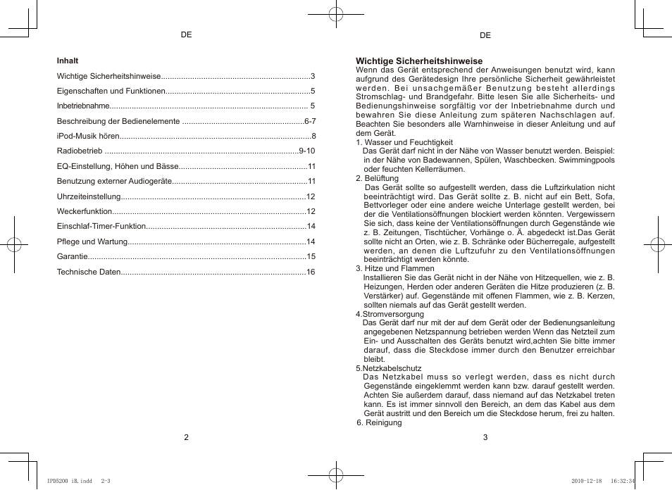 Lenco IPD-5200 User Manual | Page 10 / 40