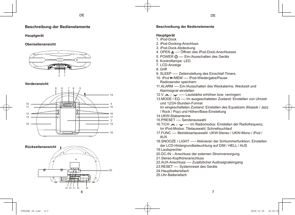 Lenco IPD-5200 User Manual | Page 12 / 40