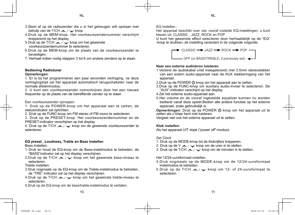 Lenco IPD-5200 User Manual | Page 22 / 40