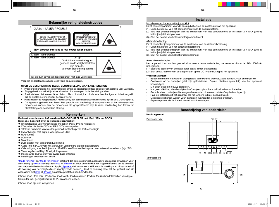 Lenco IPD-9000 User Manual | Page 15 / 30