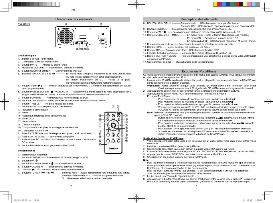 Lenco IPD-9000 User Manual | Page 22 / 30
