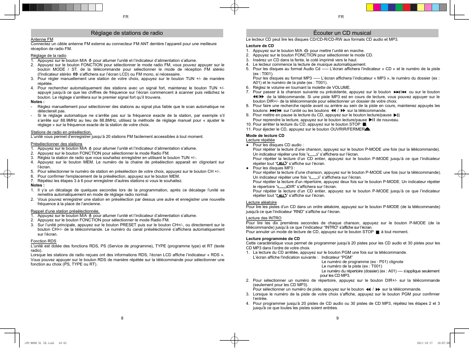 Lenco IPD-9000 User Manual | Page 23 / 30