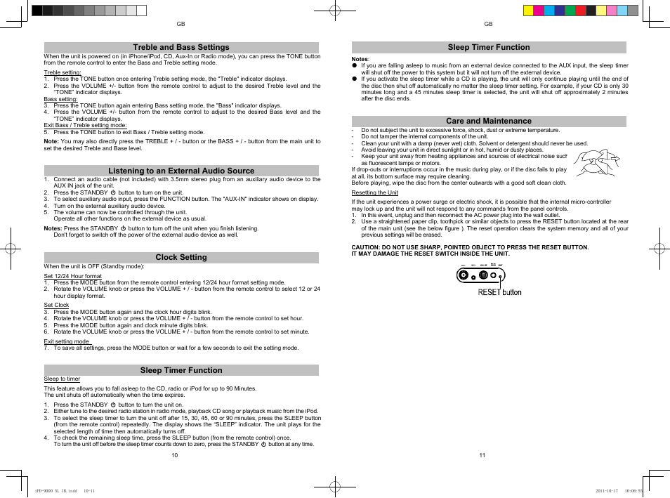 Lenco IPD-9000 User Manual | Page 6 / 30
