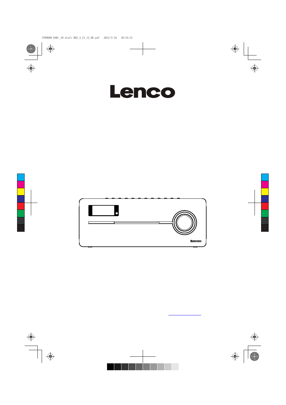 Ipd9000 dab+_ib draft r02_4_21_12_de, Weitere informationen und hilfe bei www.lenco.eu, Cd dab+ radio mit ipod / iphone dock | Ipd-9000 dab | Lenco IPD-9000 DAB+ User Manual | Page 15 / 70