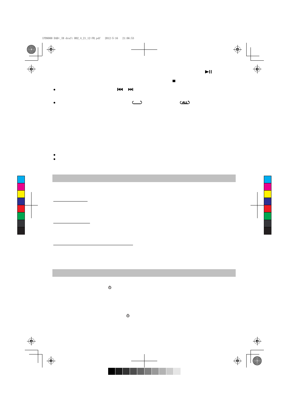 Réglage des aigus et des basses, Écouter une source audio externe | Lenco IPD-9000 DAB+ User Manual | Page 54 / 70