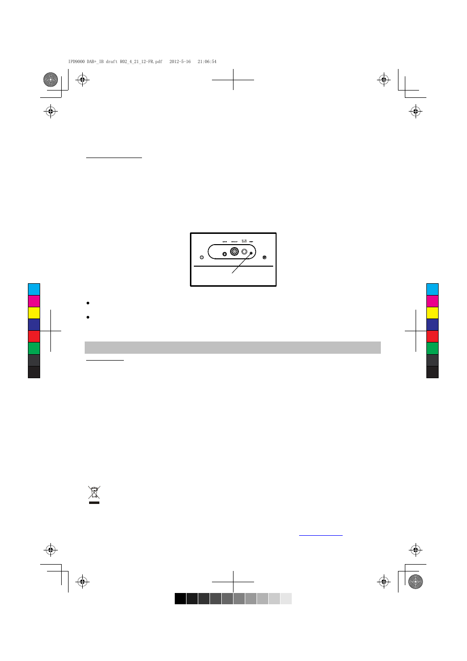 Réinitialiser l’unité, Spécifications, Reset button | Lenco IPD-9000 DAB+ User Manual | Page 56 / 70
